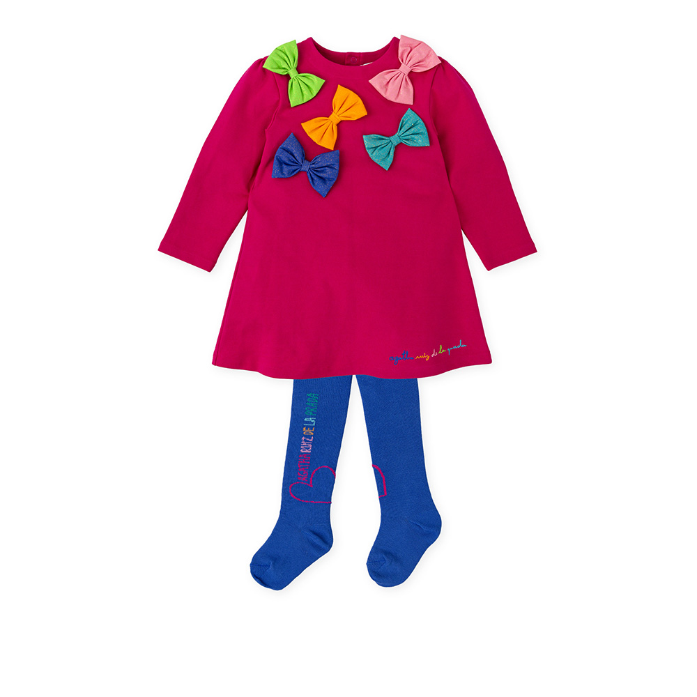 Komplet za djevojčice – haljina i čarape s mašnicama | Agatha Ruiz de la Prada picture