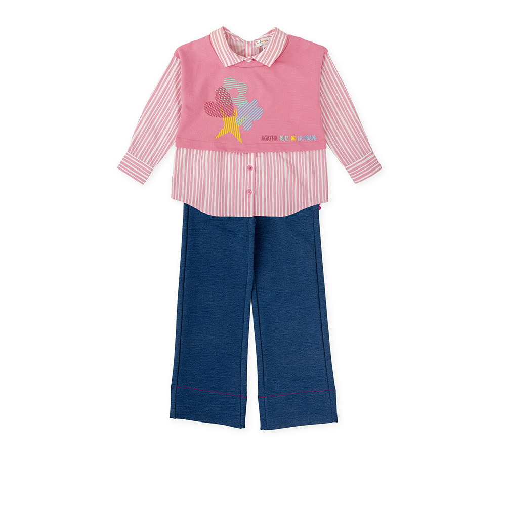 Komplet za djevojčice – košulja s printom i hlače | Agatha Ruiz de la Prada picture
